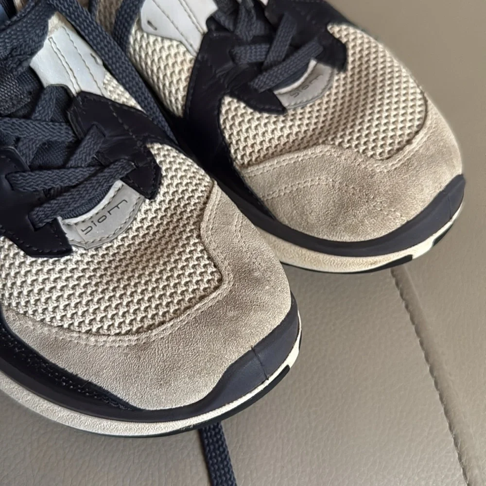 Ecco‎ Biom Street Sneakers Men's Size 5.5 Navy Beige Lace Up Athletic Shoes